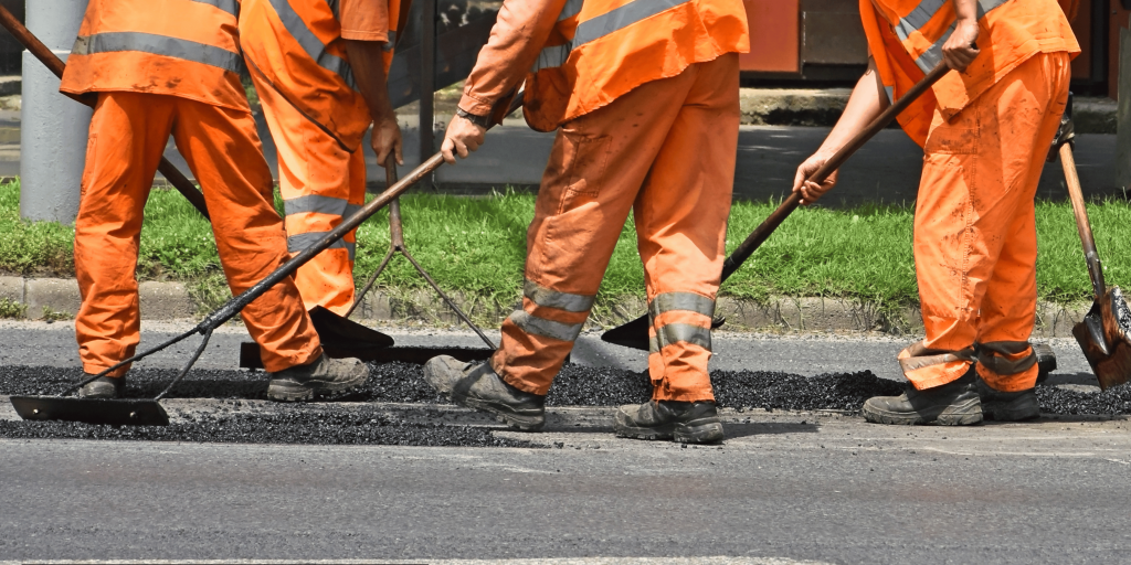 Sealcoating makes the asphalt