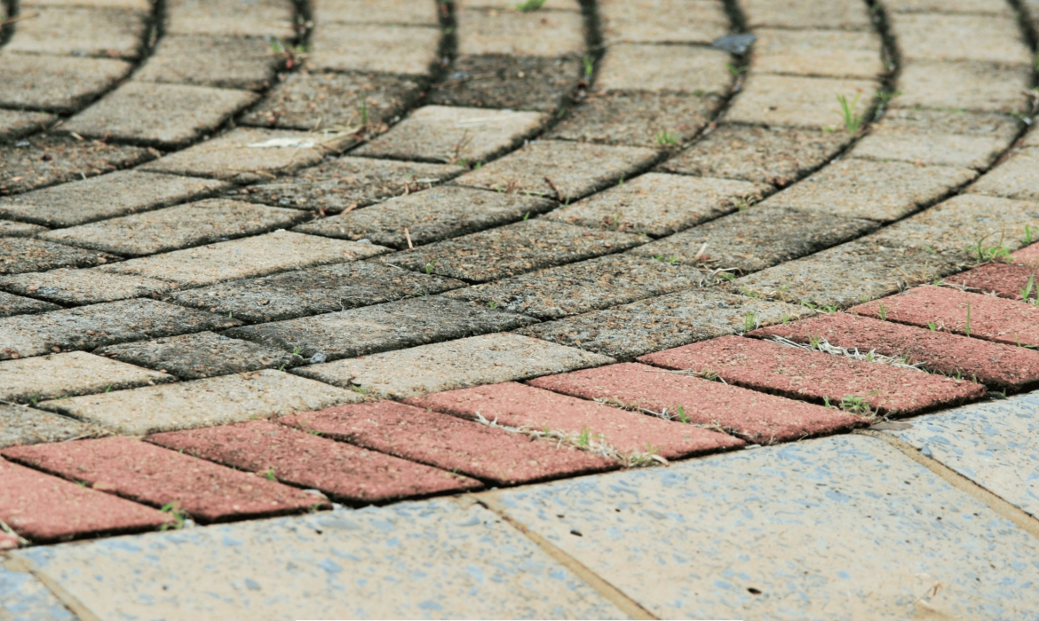 Black Spots on Stone Paving